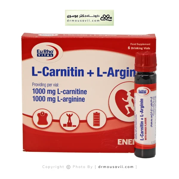 ویال ال کارنیتین و ال آرژنین یورویتال 6 عددی
