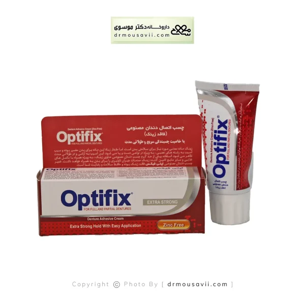 کرم چسب اتصال دندان مصنوعی اپتی فیکس 60 گرم
