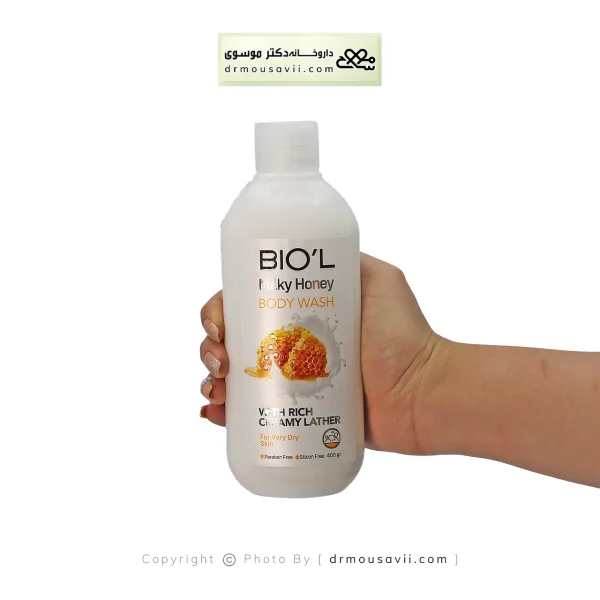 شامپو بدن بیول با عصاره شیر و عسل 400 گرم