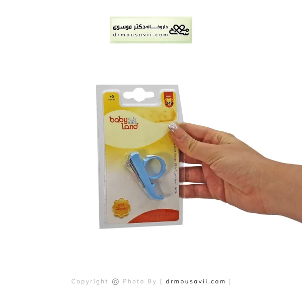 ناخن گیر نوزاد بیبی لند کد 349 با گیره مخصوص