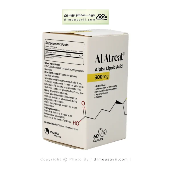 کپسول آلاتریت آلفالیپوئیک اسید 60 عددی