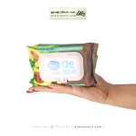 دستمال مرطوب پاک کننده آرایش دافی مدل Q10 طرح میوه آووکادو