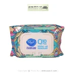 دستمال مرطوب پاک کننده آرایش دافی مدل Q10 طرح گل