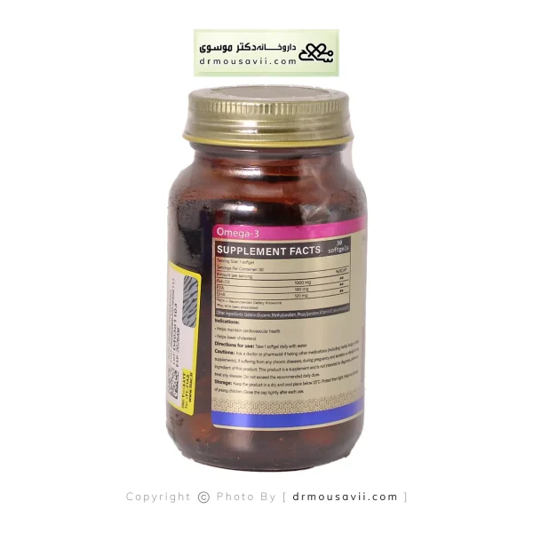 سافت ژل امگا 3 روغن ماهی تریتا دارو آرتا 30 عددی