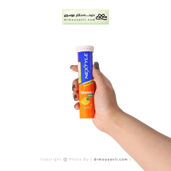 قرص جوشان ویتامین C 1000 میلی گرم نکستایل 20 عددی