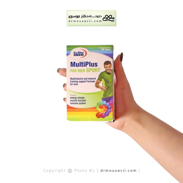 قرص مولتی پلاس فور من اسپرت یوروویتال 60 عددی