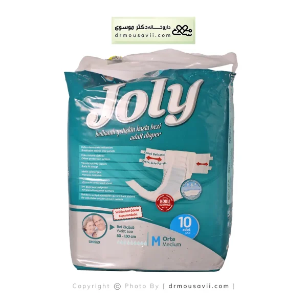 پوشک بزرگسال چسبی جولی سایز متوسط 10 عددی