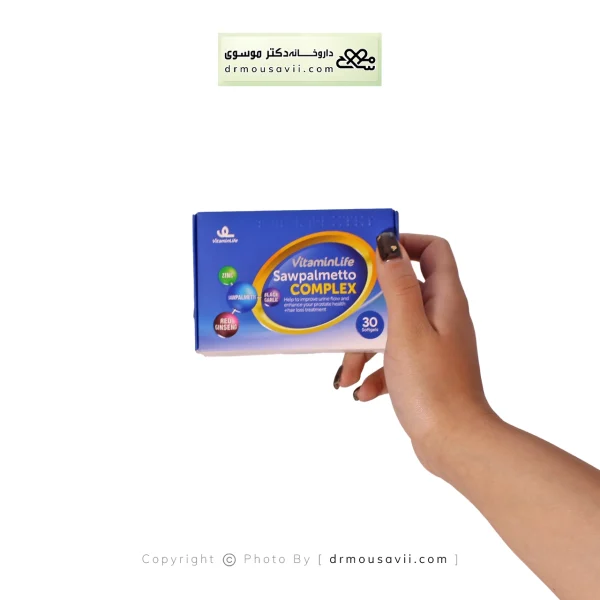 کپسول نرم ساوپالمتو کمپلکس ویتامین لایف ۳۰ عددی