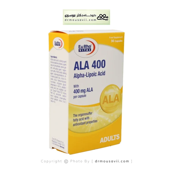 کپسول آ ال آ 400 یوروویتال 30 عدد